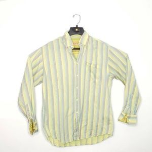 Bugatchi Uomo Mens Button Front Shirt Yellow M